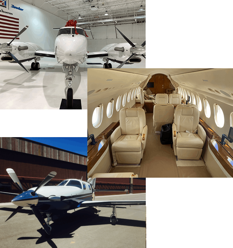 Barrett Aviation aircraft and hangar